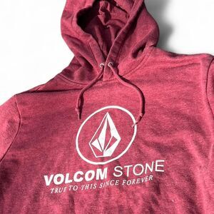 Title: Volcom Stone "True To This" Hoodie - Large - Merlot/Maroon